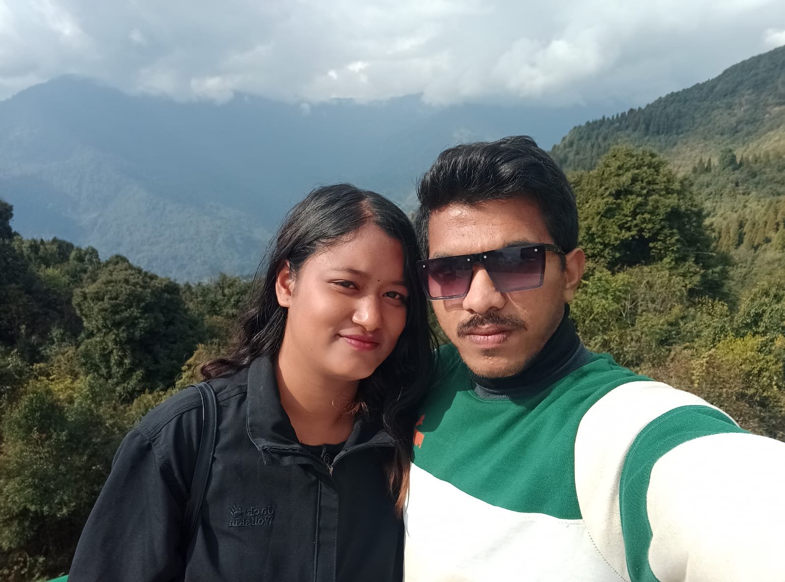 Couple enjoying beautiful moments in Gangtok Sikkim