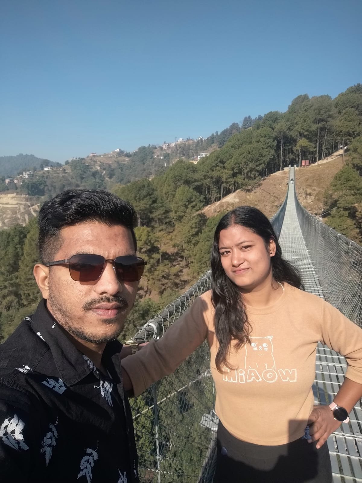 Romantic couple trip in Nepal