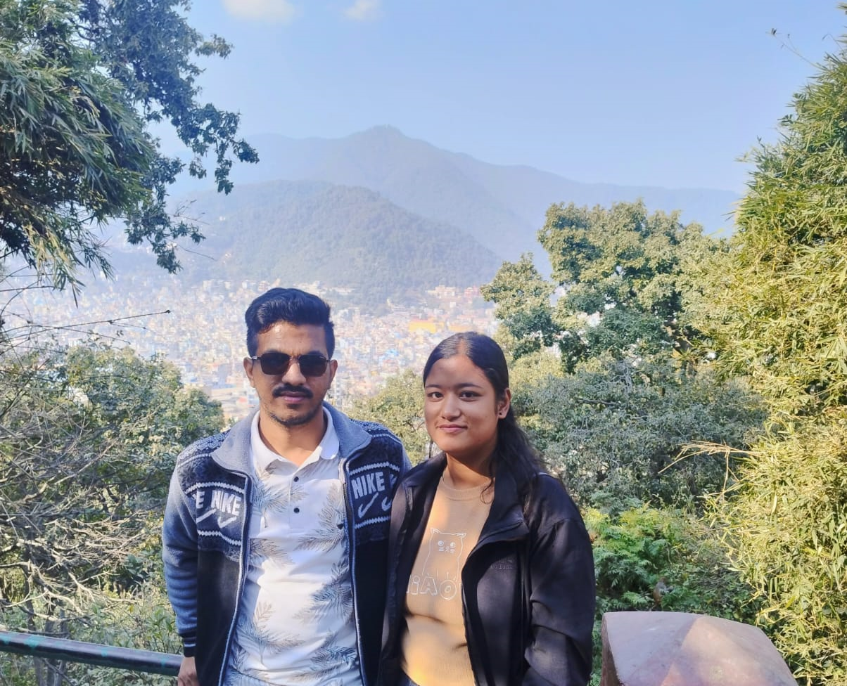 Romantic couple photo in Kathmandu Nepal